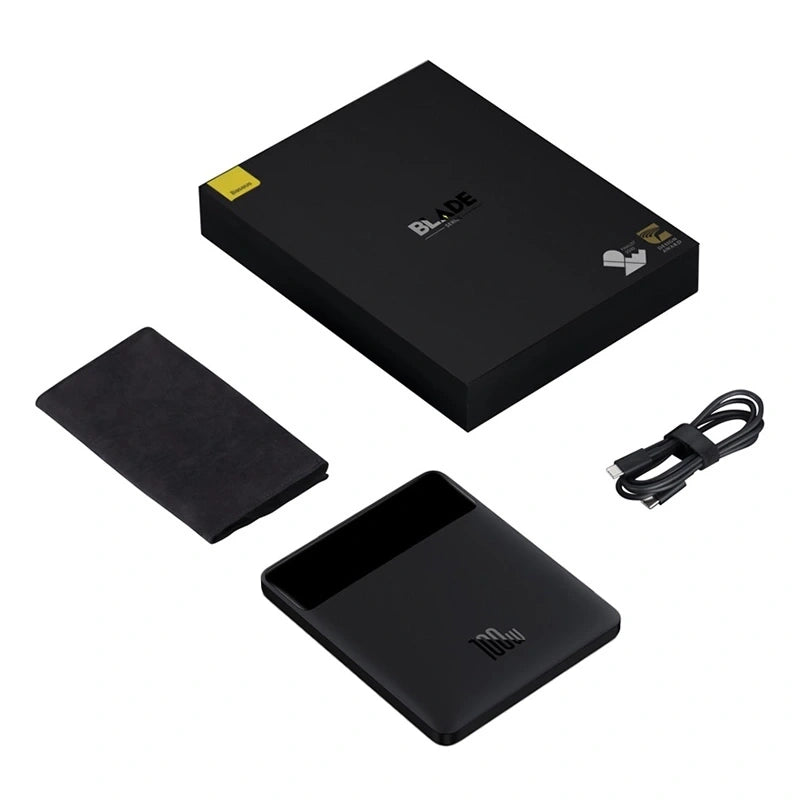 Powerbank Baseus Blade 20000mAh 2xUSB, 2xUSB-C + cable USB-C  100W (black) - Product Image 9