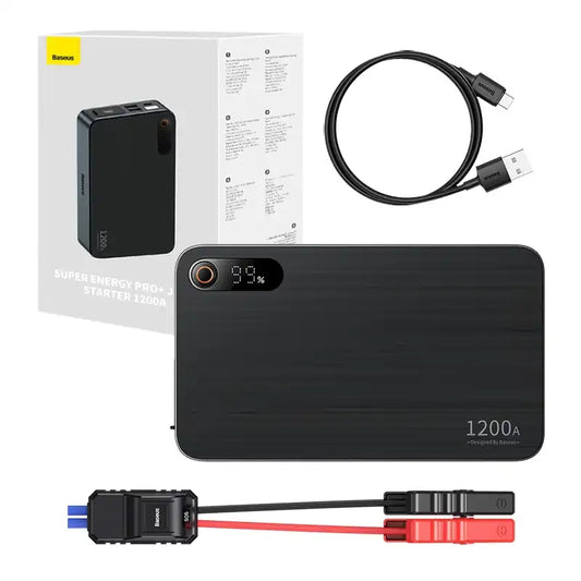 Car Jump Starter Baseus Black Super Energy Pro+ 1200A  (black) - Product Image 1