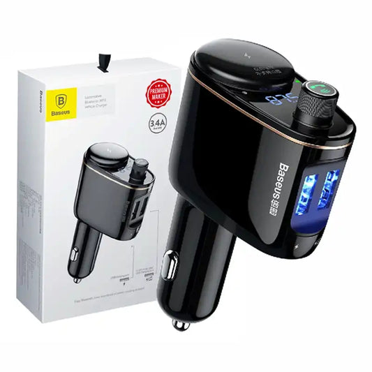 Car Bluetooth MP3 Player Baseus S-06Black OS - Product Image 1