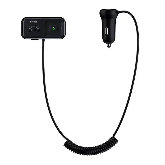 Car Bluetooth MP3 Player + Charger Baseus T Shaped S-16 Black OS - Product Image 2