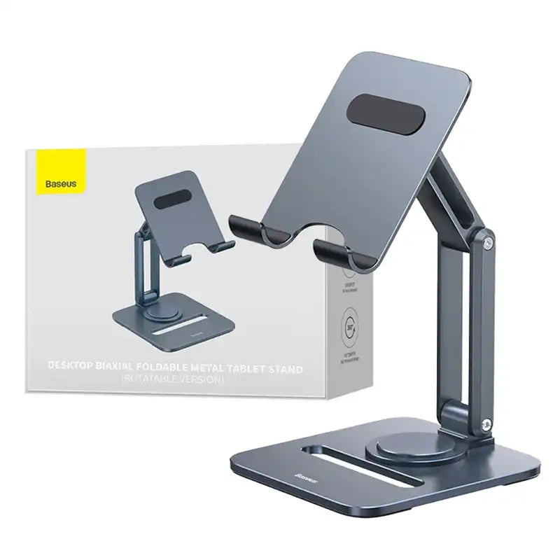 Desktop Biaxial Foldable Metal Stand Baseus (for Tablets) Space Grey - Product Image 9