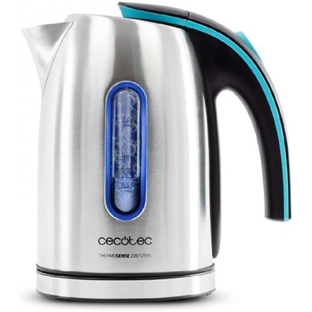 Cecotec Kettle | ThermoSense 220 Steel | Electric | 1630 W | 1.2 L | Stainless Steel | 360° rotational base | Stainless 