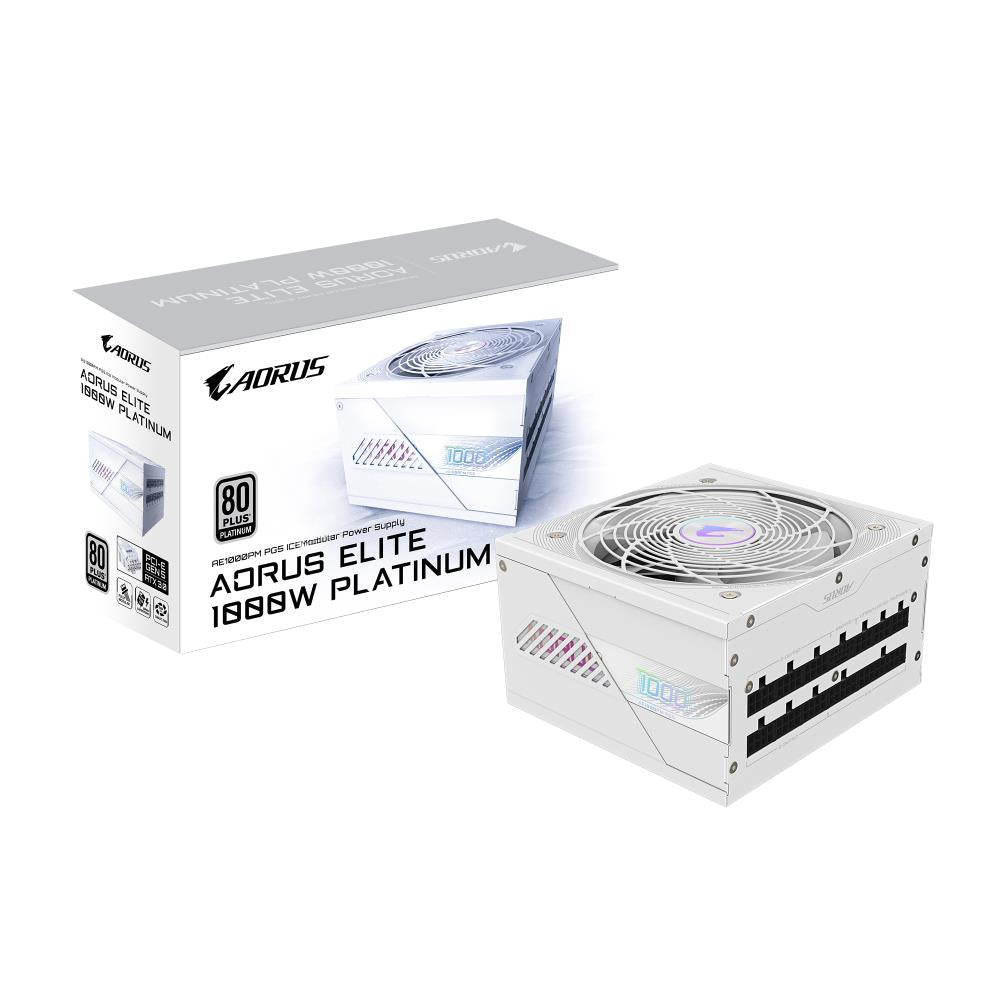 Power Supply GIGABYTE GP-AE1000PM PG5 ICE 1000 Watts Efficiency 80 PLUS PLATINIUM PFC Active MTBF 100000 hours GP-AE1000PMPG5ICE