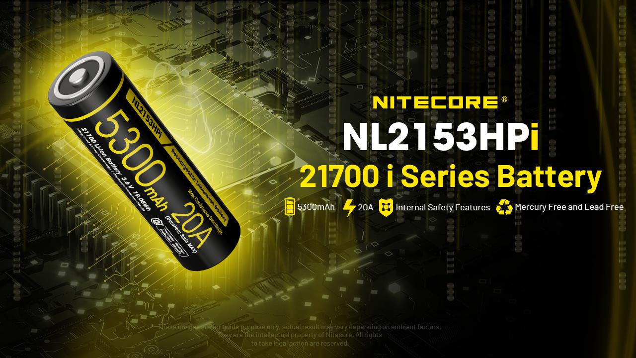 BATTERY RECH. LI-ION 3.6V/NL2153HPI(5300MAH) NITECORE