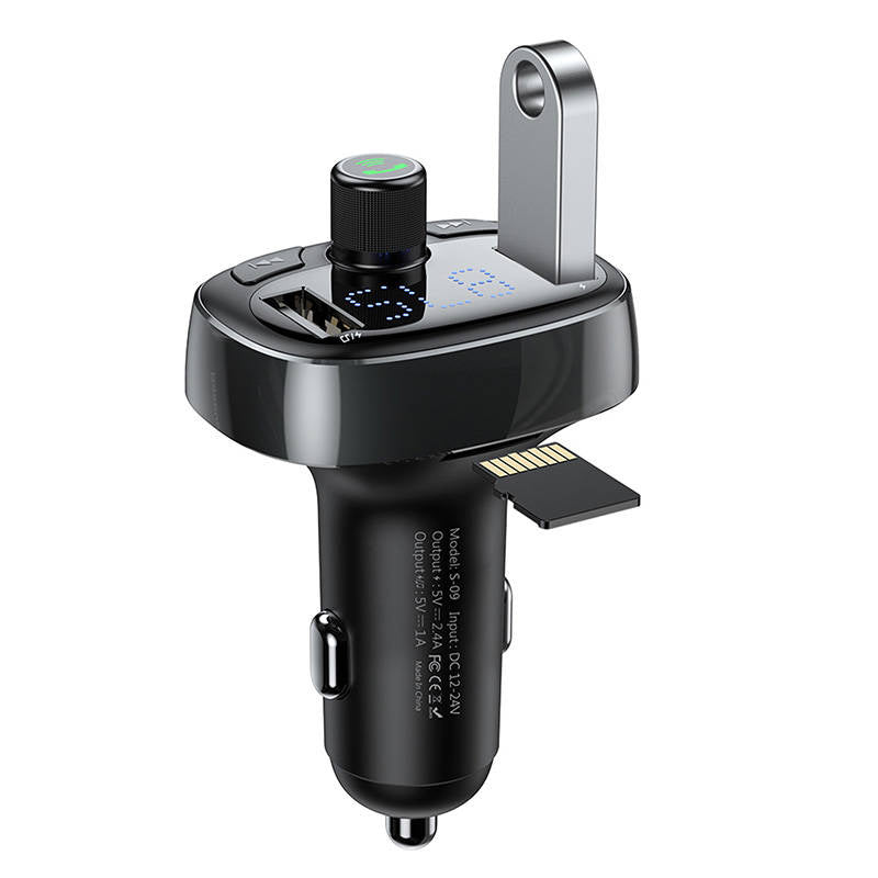 Transmitter FM Baseus T-typed S-09 Bluetooth (black) - Product Image 3