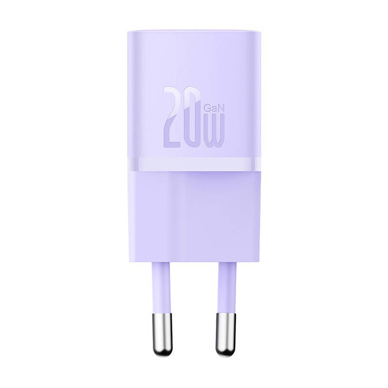 Mini wall charger Baseus GaN5 20W (purple) - Product Image 1
