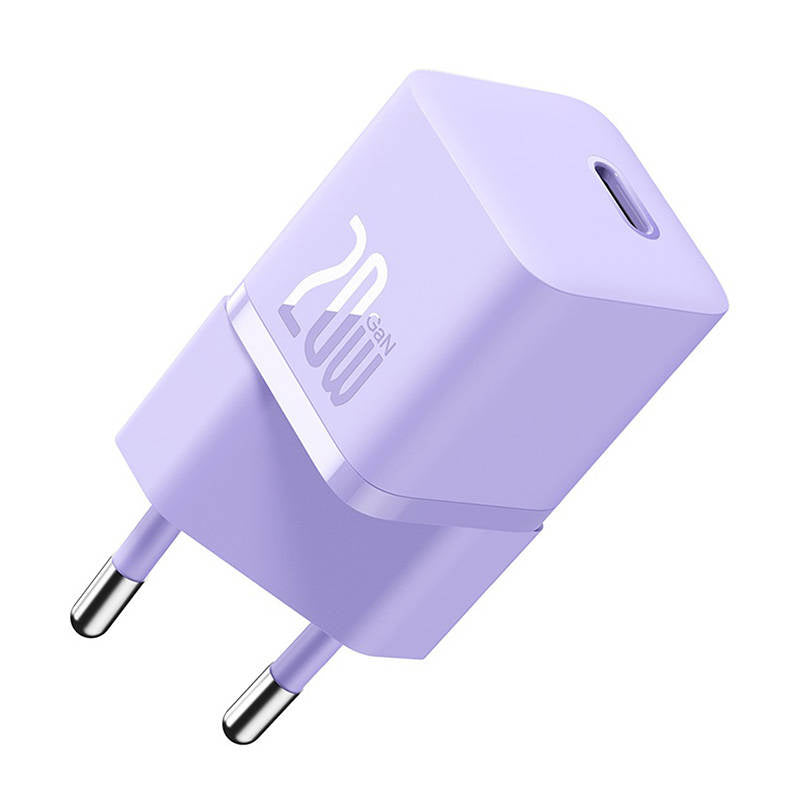 Mini wall charger Baseus GaN5 20W (purple) - Product Image 2