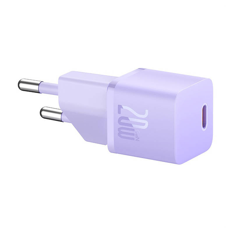Mini wall charger Baseus GaN5 20W (purple) - Product Image 3