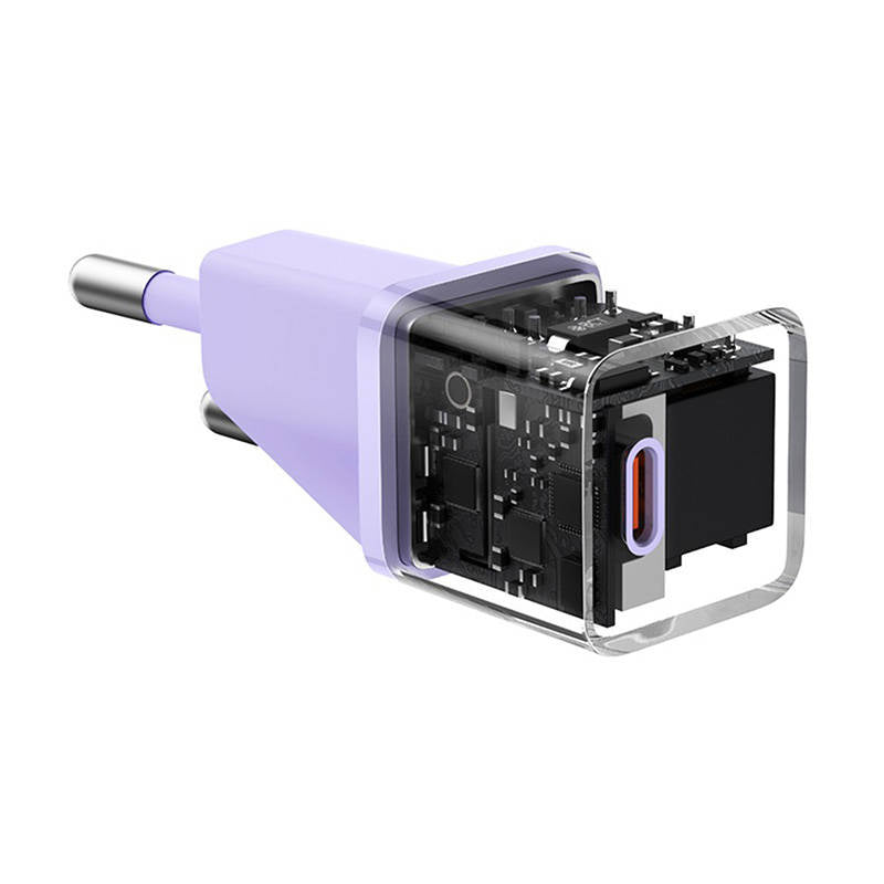 Mini wall charger Baseus GaN5 20W (purple) - Product Image 4