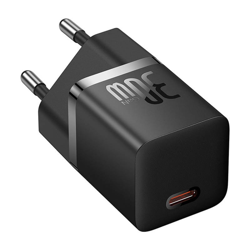 Mini wall charger Baseus GaN5 30W (black) - Product Image 3