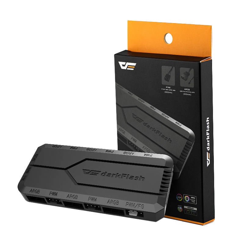 Fan control box for computer Darkflash RC2 RGB PWM (black) - Image 1