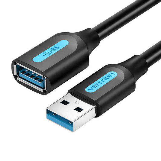 Kabelverlängerung USB 3.0 A Stecker-Buchse Vention CBHBD 0,5m schwarz