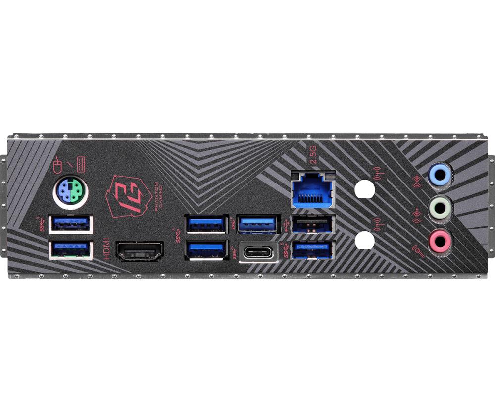 Mainboard ASROCK Intel Z790 LGA1700 ATX Memory DDR5 Memory slots 4 3xPCI-Express 3.0 1x 1xPCI-Express 4.0 16x 1xPCI-Express 5.0 16x 4xM.2 1xHDMI 1xAudio-In 1xAudio-Out 1xMicrophone 1xUSB 2.0 6xUSB 3.2 1xUSB-C 1xRJ45 Z790PGLIGHTNING