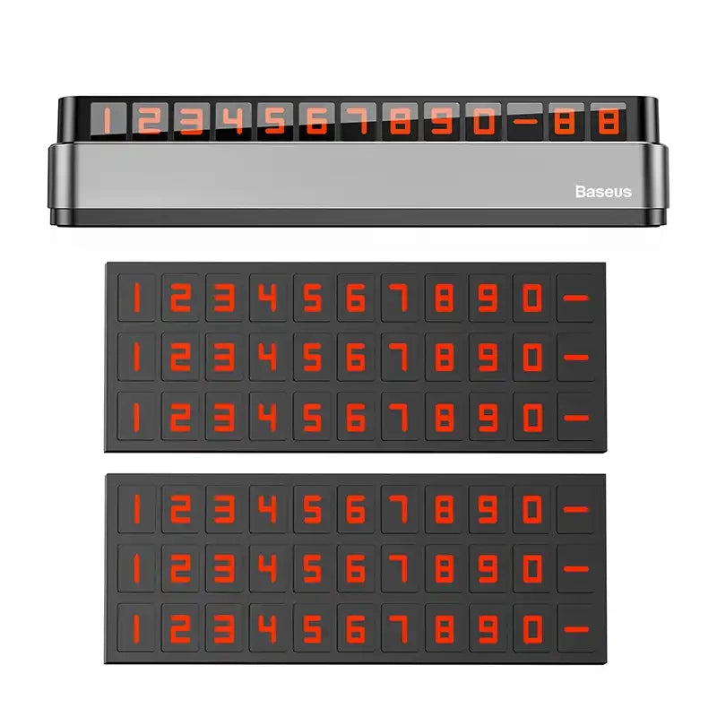Temporary Parking Number Plate Baseus Moonlight (grey) - Product Image 7