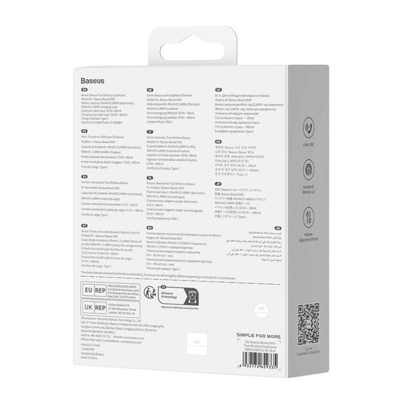 Earphones TWS Baseus Bowie WX5 (blue) - Product Image 10