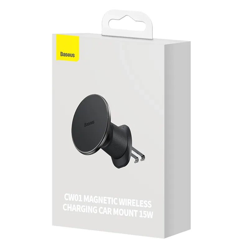magnetic Car Phone Holder Baseus with wireless charging CW01 (Black) - Product Image 4