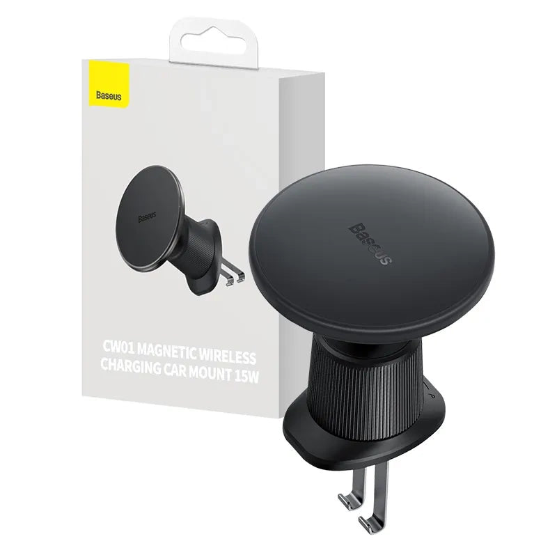 magnetic Car Phone Holder Baseus with wireless charging CW01 (Black) - Product Image 6