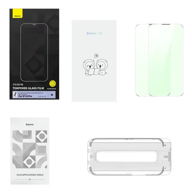 Tempered glass with eye protection filter Baseus Crystal Series iPhone 14 PRO - Product Image 3