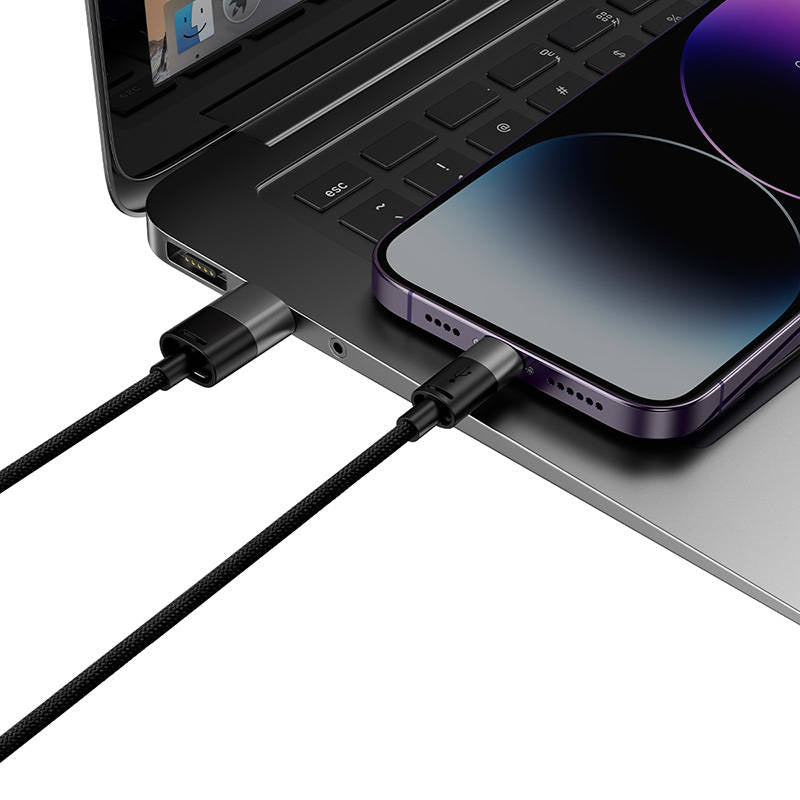 Quick Charge USB to M+L+C  Baseus StarSpeed 3.5A 0,6m (Black) - Product Image 6