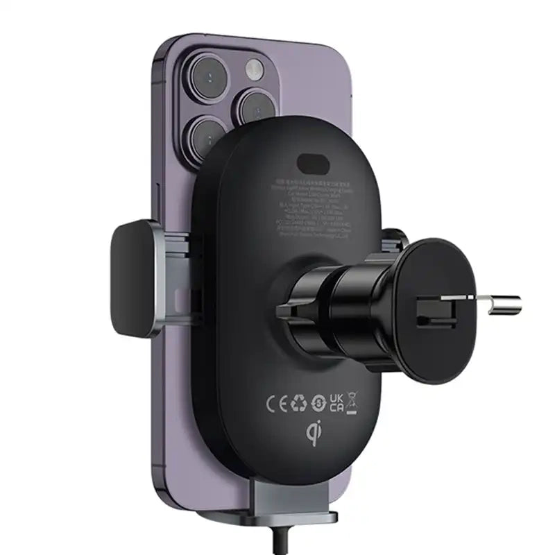 car holder with inductive charger Baseus LightChaser  (Black) - Product Image 7