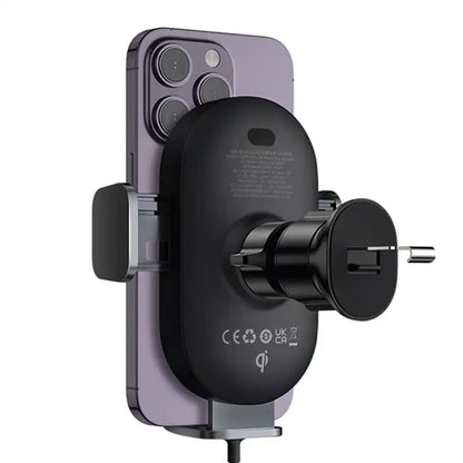 car holder with inductive charger Baseus LightChaser  (Black) - Product Image 7