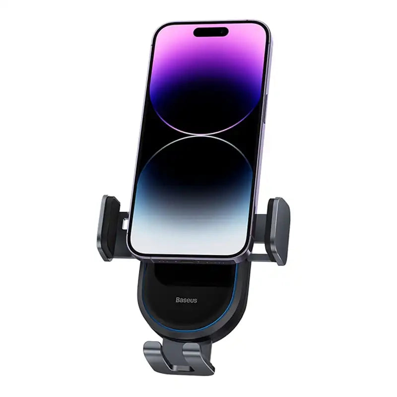 car holder with inductive charger Baseus LightChaser  (Black) - Product Image 6