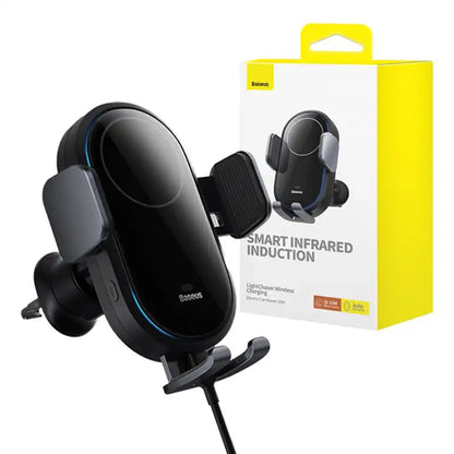 car holder with inductive charger Baseus LightChaser  (Black) - Product Image 10