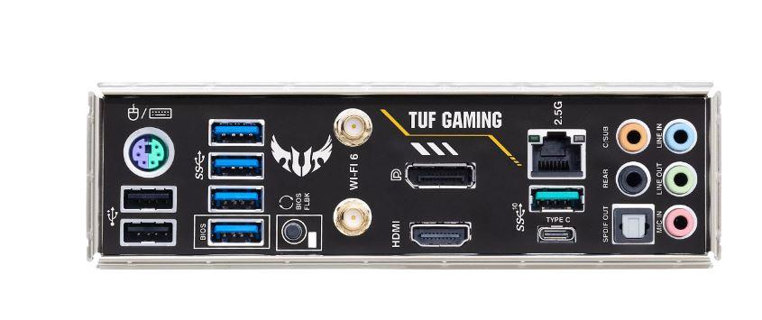 Mainboard ASUS AMD B550 SAM4 MicroATX Memory DDR4 Memory slots 4 1xPCI-Express 3.0 1x 1xPCI-Express 3.0 16x 1xPCI-Express 4.0 16x 2xM.2 1xHDMI 1xDisplayPort 2xUSB 2.0 5xUSB 3.2 1xUSB type C 1xPS/2 1xOptical S/PDIF 1xRJ45 5xAudio port TUFGAMB550MPLUSWIFIII