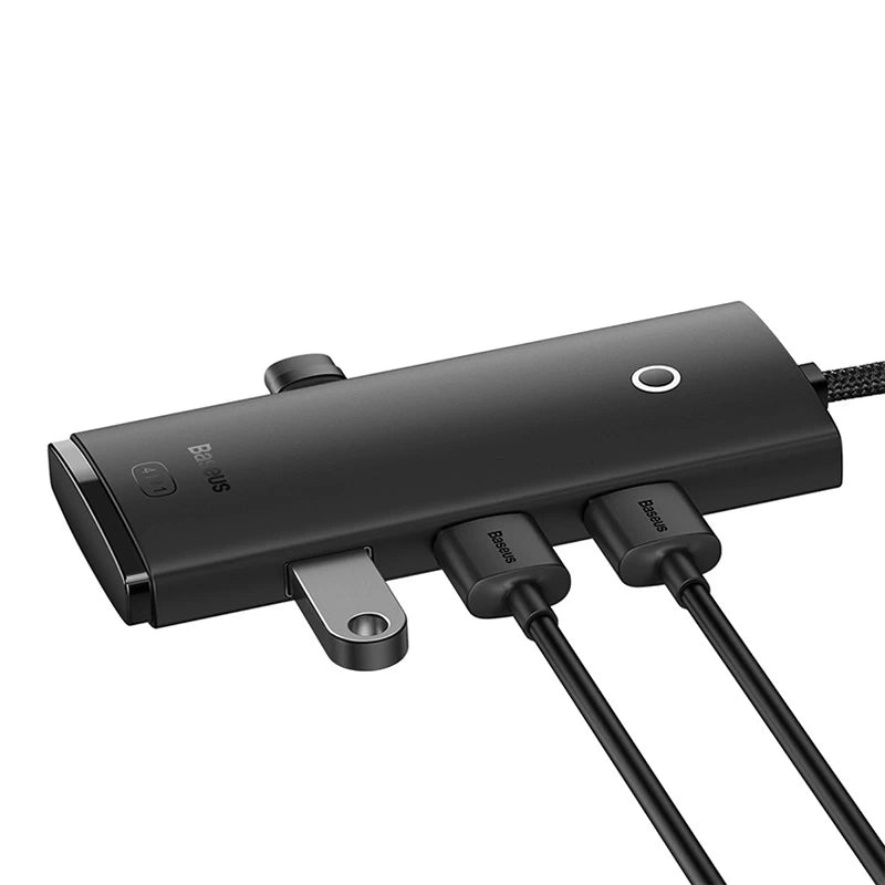 HUB  Adapter 4-Port USB-C Baseus OS-Lite 25cm (Black) - Product Image 3