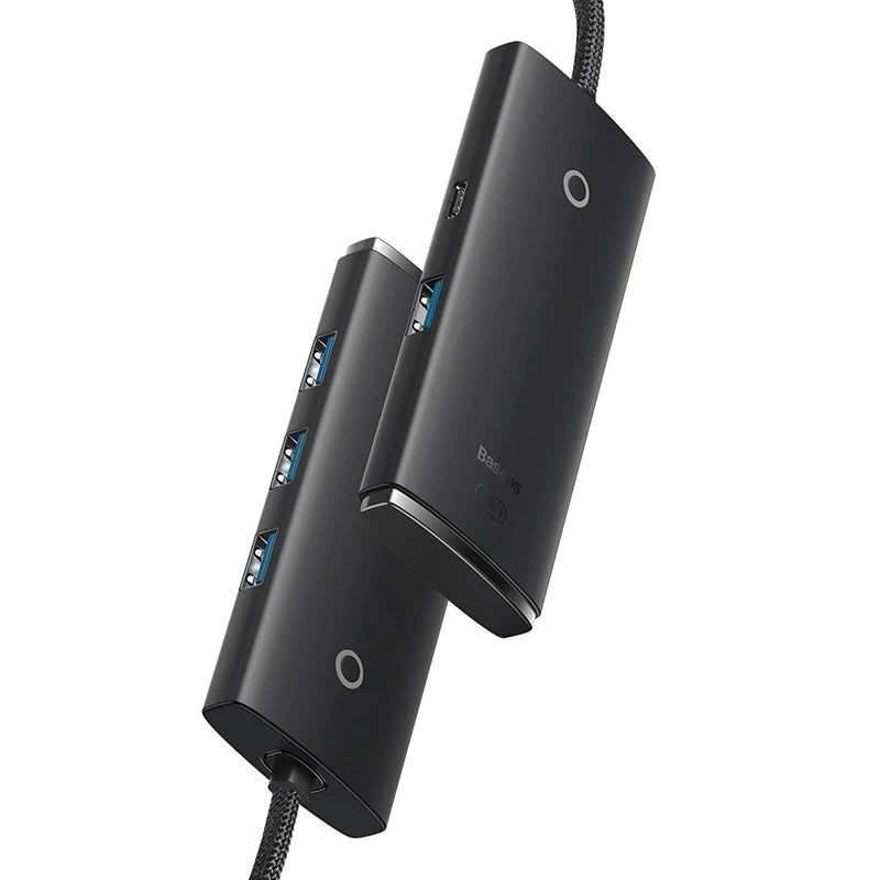 HUB  Adapter 4-Port USB-C Baseus OS-Lite 25cm (Black) - Product Image 4