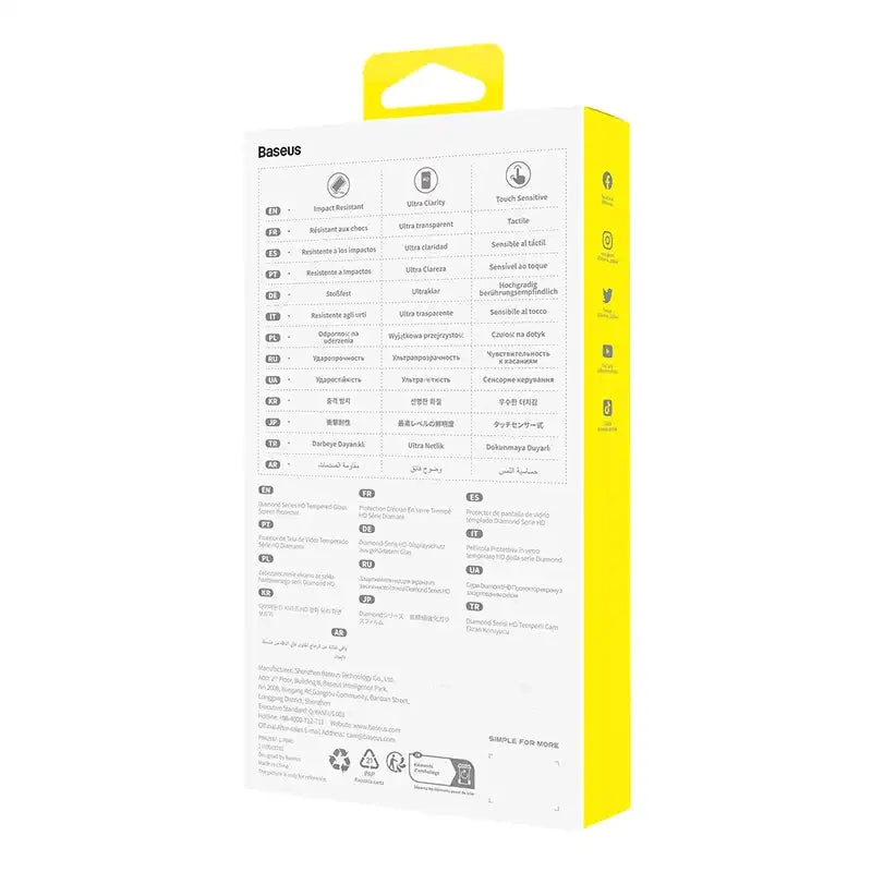 Tempered Glass screen protector  Baseus OS Diamond Series HD for Iphone 13 Pro Max/14 Plus(Clear) - Product Image 5