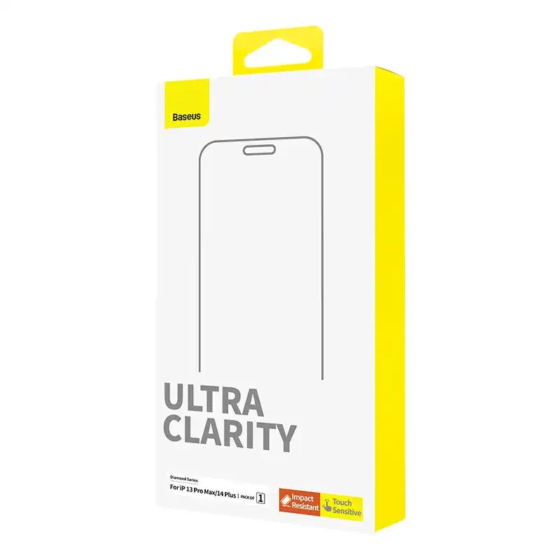 Tempered Glass screen protector  Baseus OS Diamond Series HD for Iphone 13 Pro Max/14 Plus(Clear) - Product Image 4