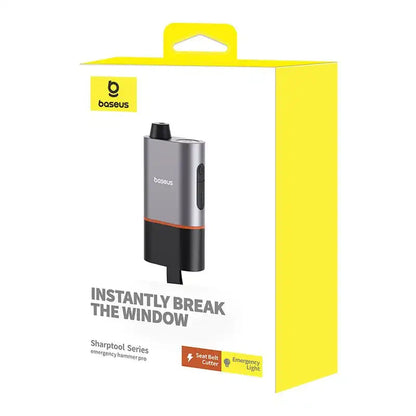 Baseus Sharp Tool Safety Hammer (Window-breaking+Safety belt cutting) Black - Product Image 9