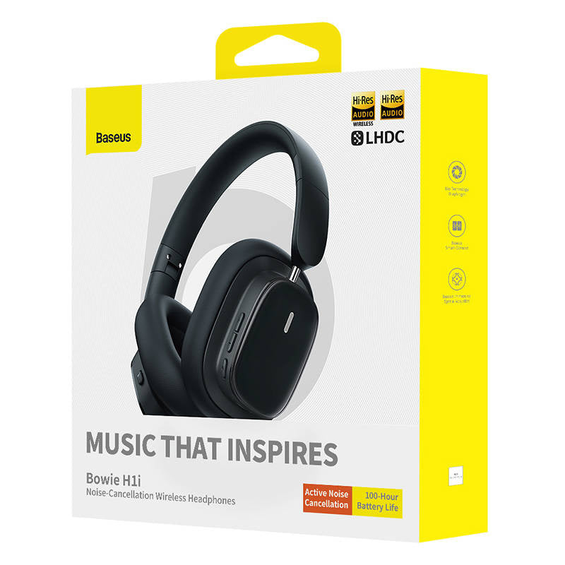 Wireless Headphones with Noise-Cancellation Baseus Bowie H1i (Black) - Product Image 8