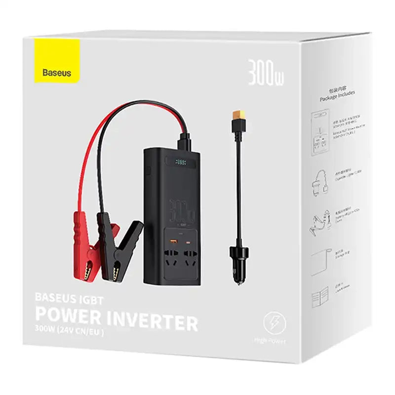Power Inverter Baseus 300W (24V CN/EU) (black) - Product Image 8