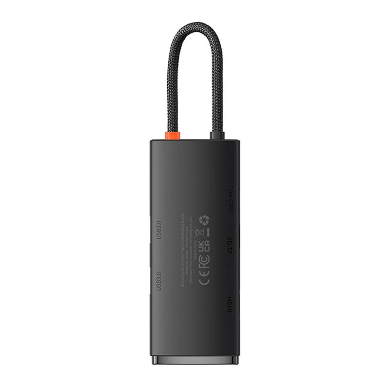 Hub Baseus OS Lite 6-Port (Type-C to HDMI+USB3.0*2+PD+SD/TF) (black - Product Image 3