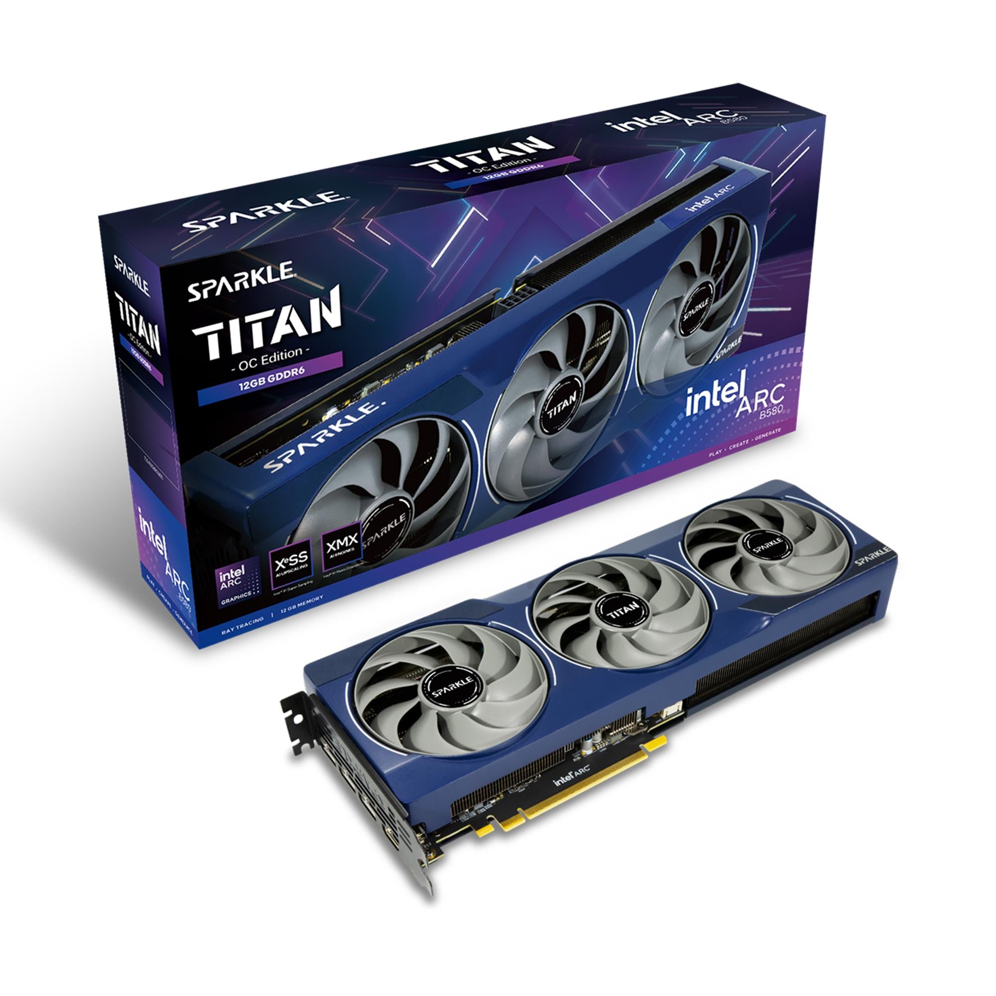 Graphics Card SPARKLE Intel Arc B580 12 GB GDDR6 192 bit PCIE 4.0 8x Active SB580T-12GOC