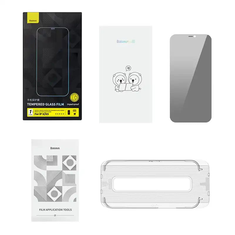 Baseus Crystal Privacy Protection Tempered Glass 0.3mm for iPhone X/XS - Product Image 7