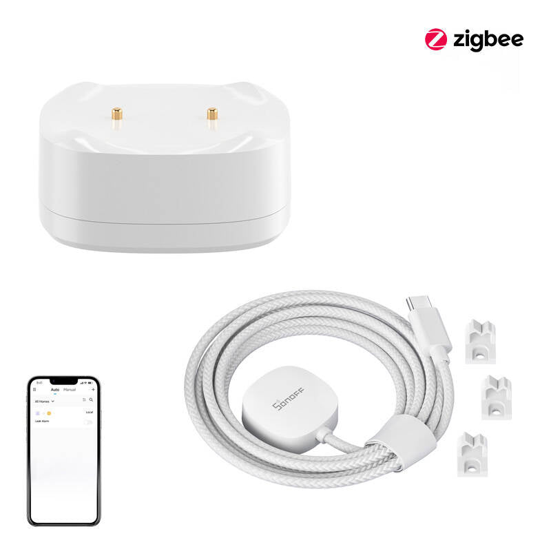 Water leak/flood sensor set ZigBee SONOFF SNZB-05P + Cable WLDC200 - Image 1