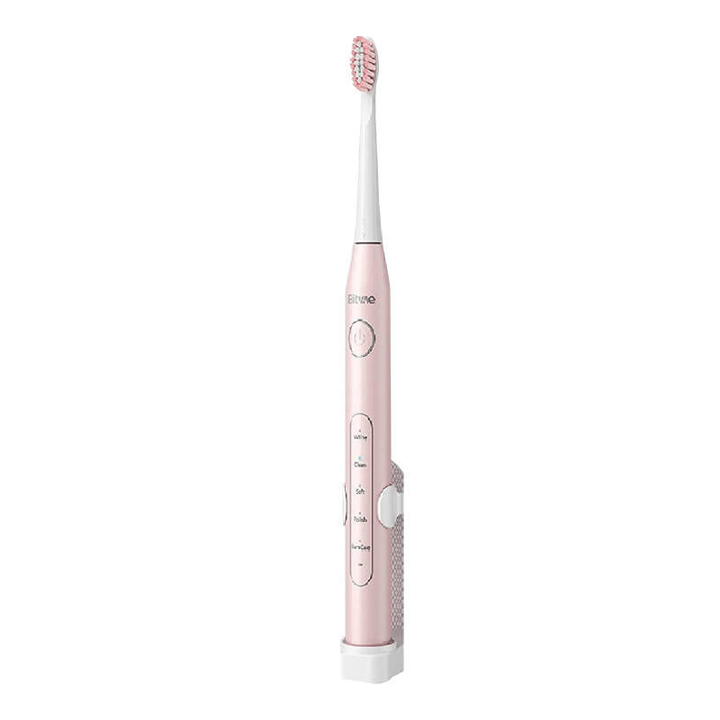 Sonic toothbrushes with tips set and 2 toothbrush holders Bitvae D2+D2 (pink and black) - Product Image 3