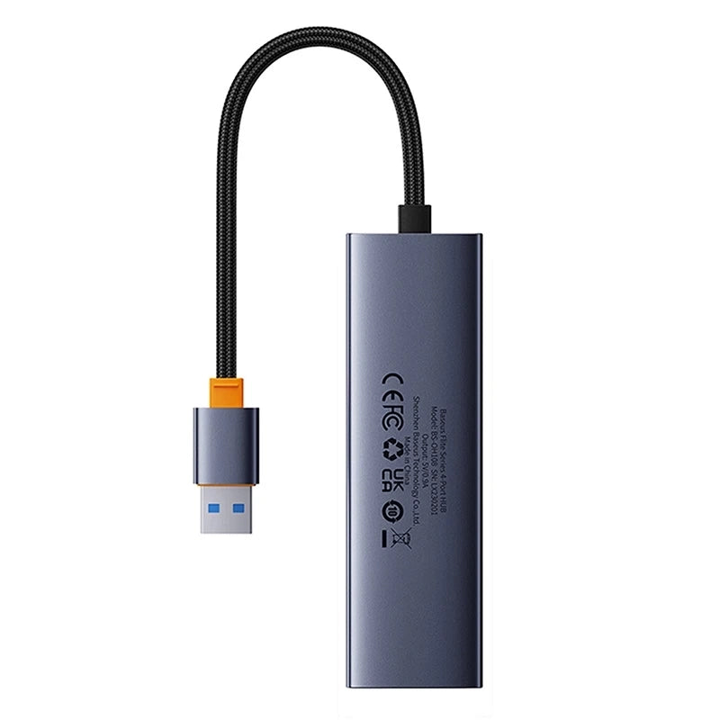4in1 Hub Baseus  UltraJoy USB-A do 4xUSB 3.0 (space grey) - Product Image 2