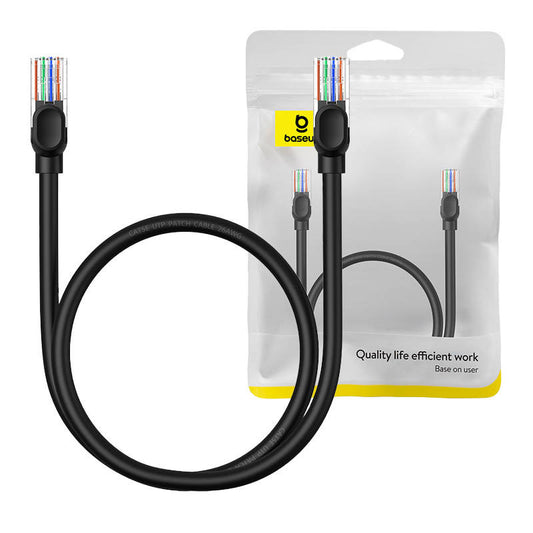 Baseus Ethernet CAT5, 0,5m network cable (black) - Product Image 1