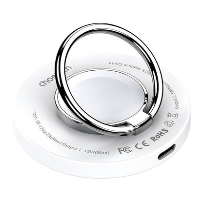 Wireless charger 2-in-1 Choetech T603-F, holder (white) - Product Image 1