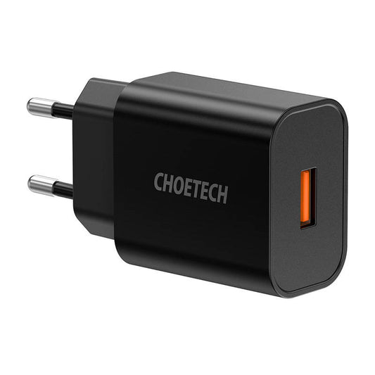 Wall Charger Choetech 18W USB-A (black) - Product Image 2