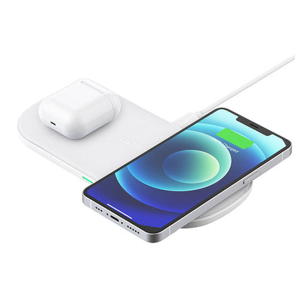 Choetech T535 dual fast wireless charger (white) - Product Image 4