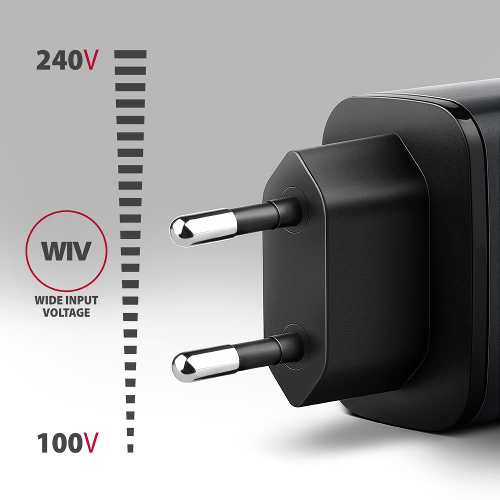 MOBILE CHARGER WALL USB 67W/GAN 2PORT ACU-PQ67 AXAGON