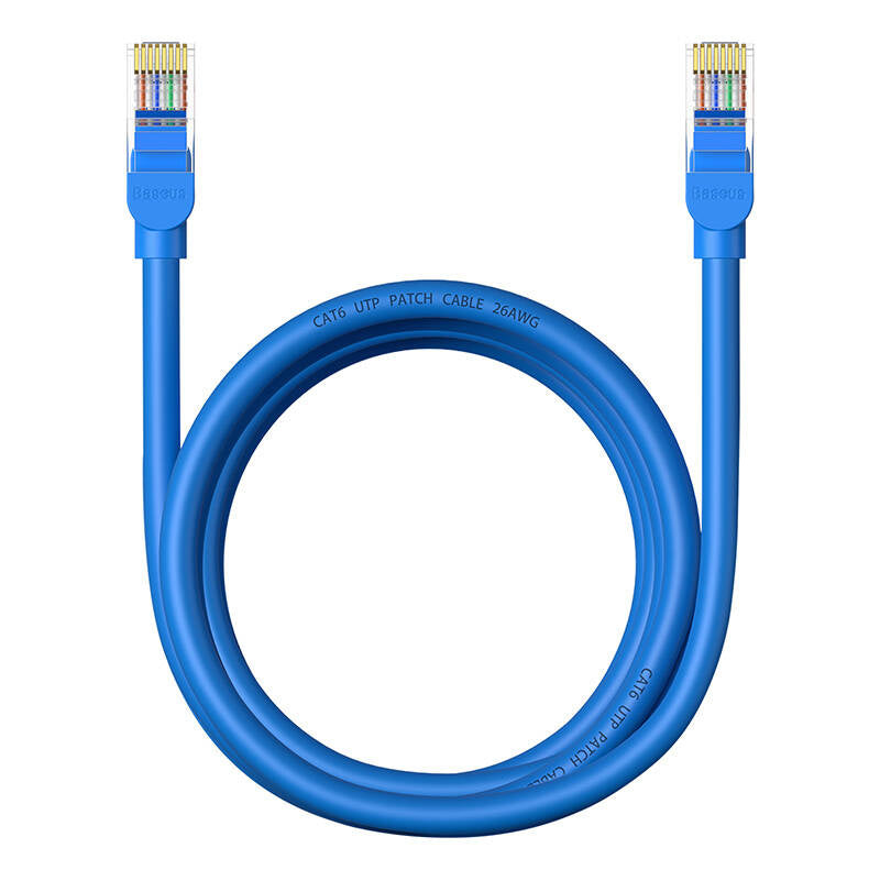 Round Cable Baseus Ethernet RJ45, Cat.6, 2m (blue) - Product Image 2