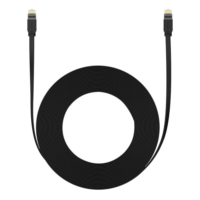 Flat Cable Baseus Ethernet RJ45, Cat.6, 12m (black) - Product Image 3
