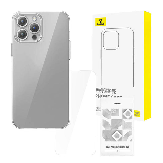 Clear Case Baseus iPhone 15 Pro + tempered glass - Product Image 1