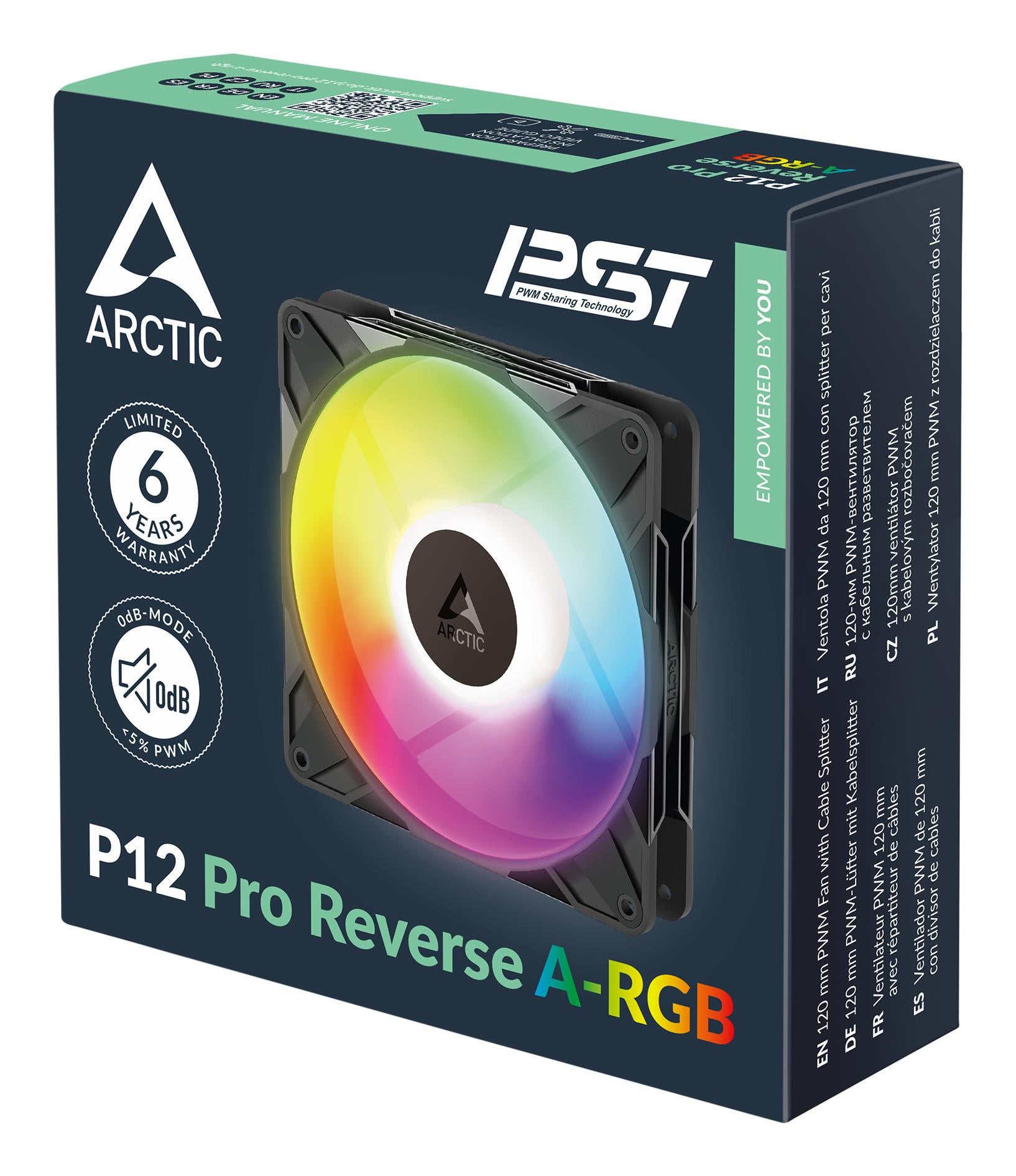 CASE FAN 120MM P12 PRO A-RGB/BLACK ACFAN00322A ARCTIC